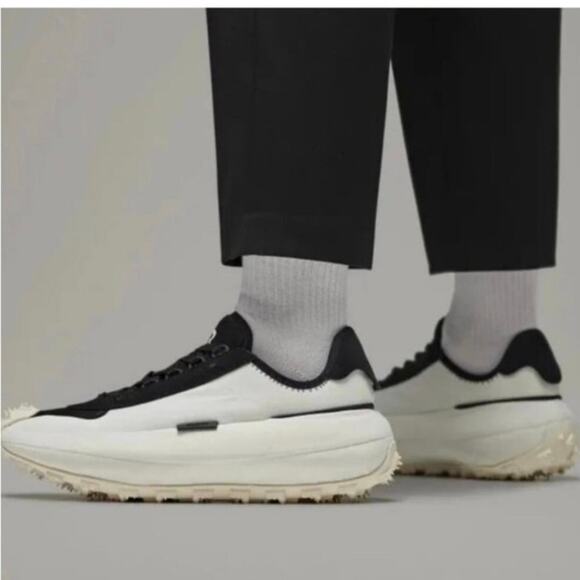 Adidas Y-3Makura Core White Black Sport Style Sneakers Shoes Men Size 12.5